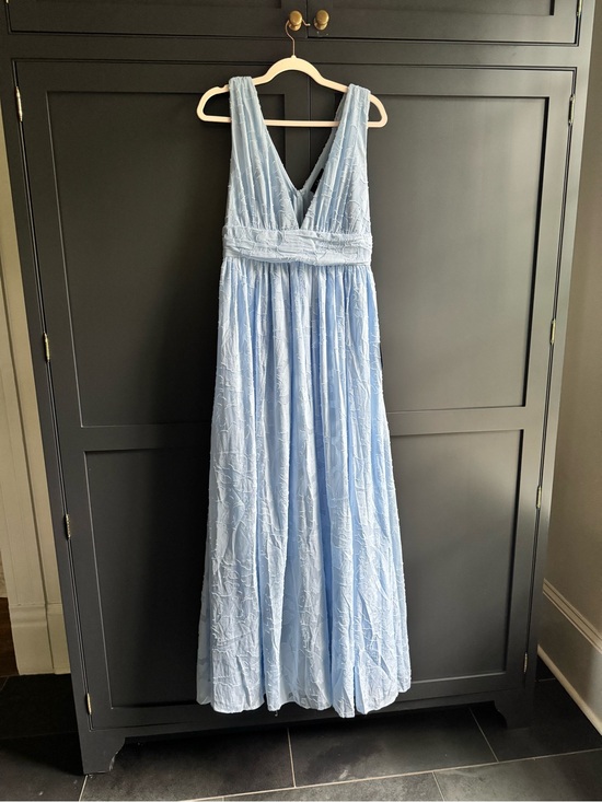 Lulus Dresses & Skirts - Lulu’s Sweet Sophistication Light Blue V-Neck Maxi Dress NWT